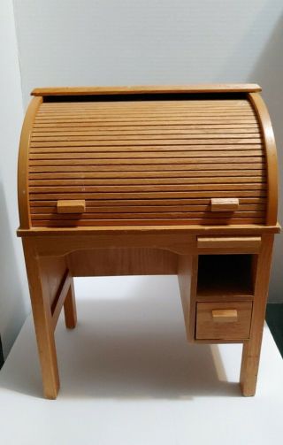 American Girl Wood Wooden Roll Top Desk - No Chair - Desk Only