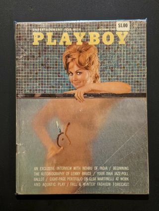 Playboy October 1963 Christine Williams Teddi Smith Elsa Martinelli Vargas Bruce