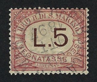 San Marino 1897 Segnatasse Nº 8