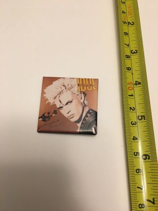 Collectible Vintage 80’s Billy Idol Whiplash Smile Music Band Button Pin