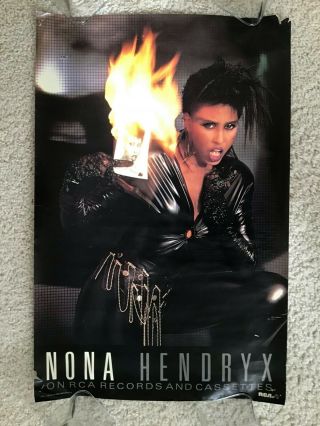 Nona Hendryx,  vintage,  RARE,  1983 in - store music promo poster. 2