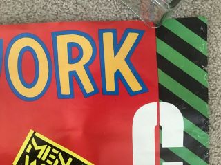 Men At Work - Cargo,  vintage,  RARE,  1980s in - store music promo poster 2