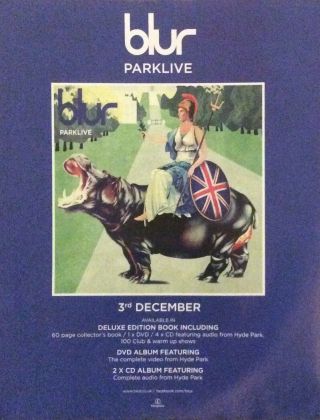Blur - Vintage Press Advert Poster - Parklive