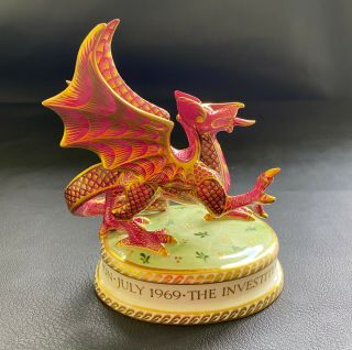 Royal Crown Derby 1969 Welsh Dragon Porcelain Figurine Documentation Ltd Ed 139