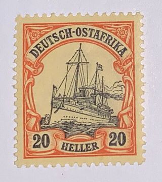 Travelstamps:german East Africa Germany Stamps 20 Heller Kaiser’s Yacht Mogh Wm