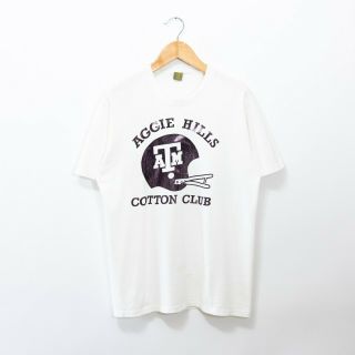 Vintage T Shirt 90s L A&m Aggies College Station Distressed Faded Single Stitch