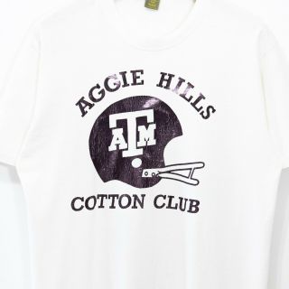 Vintage T Shirt 90s L A&M Aggies College Station Distressed Faded Single Stitch 2