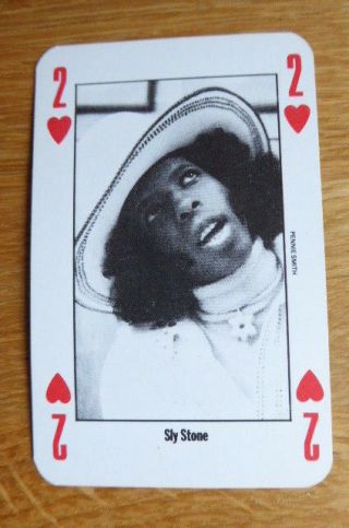 Sly Stone Nme Musical Express Playing Card 1991
