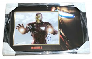 Marvel Robert Downey Jr Avengers Signed 11x14 Custom Framed Photo Beckett Bas