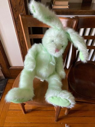 Vintage Chrisha Playful Plush 32” Holiday Easter Bunny Rabbit Stuffed