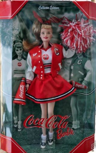 Barbie Doll Coca - Cola Barbie Cheer Leader Collector Edition