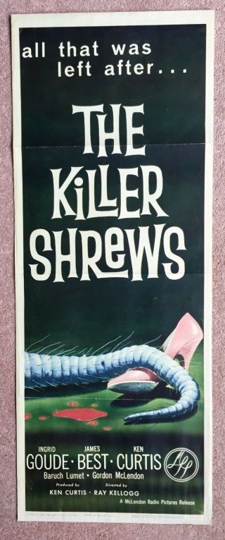 The Killer Shrews.  Insert Poster.