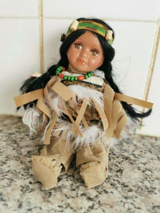 Small Porcelain Doll Haunted Moving Arms Legs Head Vessel Positive Luck Native