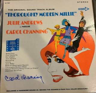 Thoroughly Modern Millie Signed Lp Vinyl Movie Soundtrack Carol Channing