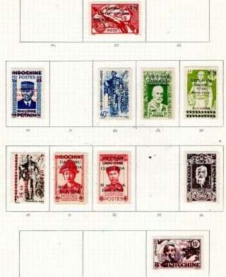 3rd of 3 Indochina Vietnam Lot3 49 Indochine Stamps w/Vietnam Overprint 3