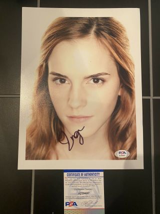 Emma Watson Signed Photo Psa Harry Potter Hermoine