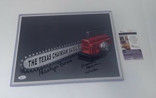 (6) The Texas Chainsaw Massacre Poster Signed – Gunnar Hansen & Marilyn Burns
