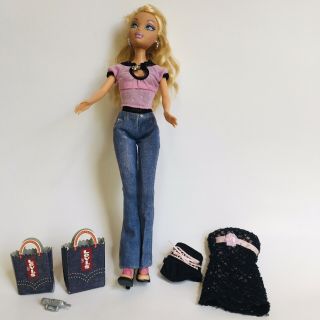 Barbie My Scene Madison Levis Shopping Spree Doll Pants Jeans Shirt Shoes Dress