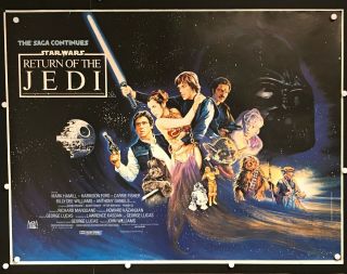 Star Wars “return Of The Jedi” 1983.  Printers Proof Film Poster.  Rolled