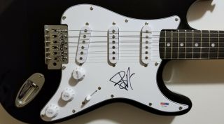 Billie Joe Armstrong Signed Guitar Green Day Wake Me Up When September Ends Psa