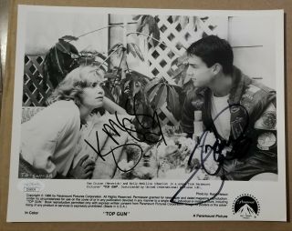 Top Gun Tom Cruise & Kelly Mcgillis Dual Signed Autographed 8x10 Wire Photo Jsa
