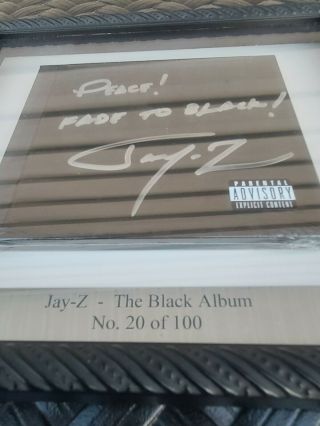 Jay - Z The Black Album Autographed Signed CD - RARE - only 100 Signed (No.  20) 4