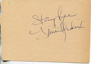 Jimi Hendrix Autograph Signed Page 1960 