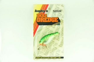 Vintage Bagley Dkb2 Dredge Antique Fishing Lure In Package Tj5