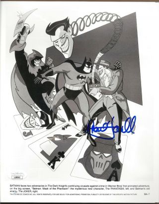 Mark Hamill Joker Signed 8x10 Photo " Batman Mask Of Phantasm Star Wars " Jsa