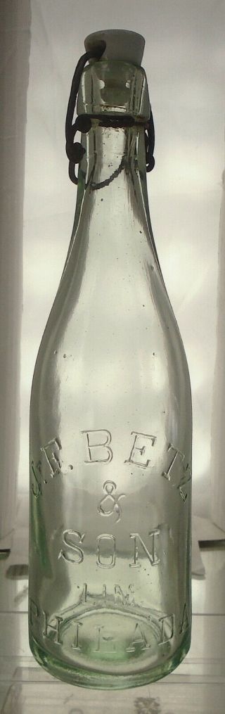 John Betz & Son Philadelphia Pennsylvania Antique Blob Top Pint Beer Bottle