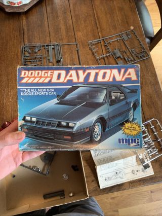 Mpc Dodge Daytona 1/25 Plastic Model Kit Assembled (parts)