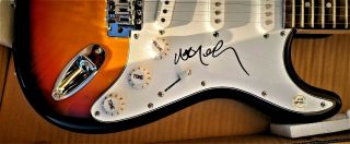 " Willie Nelson " Autographed Stratocaster Electric Guitar : By Autography.