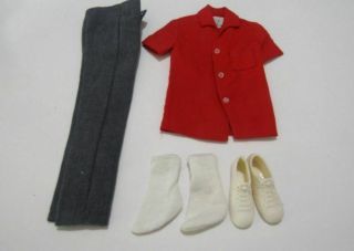 1964 Mattel Barbie - Ken 1403 Going Bowling Complete Outfit Vf - Exc