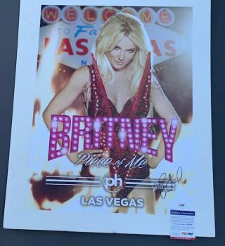 Britney Spears Piece Of Me Las Vegas Autographed 18 