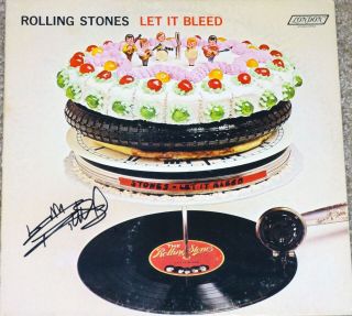 Keith Richards The Rolling Stones Signed Let It Bleed Album Full Name W/ Proof