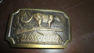 Vintage Winchester Indiana Belt Buckle 1976