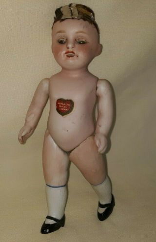 Antique Bisque Mikado Baby Doll 5 1/2 " Japan $33.  33