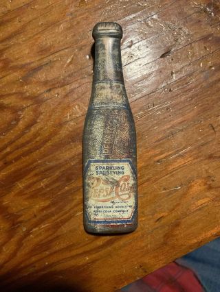 Vintage Antique Pepsi Cola Double Dot Tin Metal Bottle Opener 1940’s