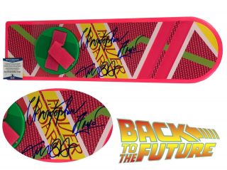 Beckett Michael J Fox Christopher Lloyd Back To The Future 2 Signed Hoverboard