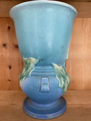 Vintage Roseville Pottery Lily Green Art Deco 12” Vase 774 - 12 3