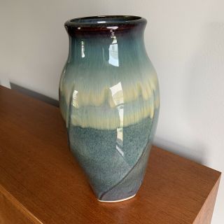 Large 12 1/4” Bill Campbell Pottery Vase - Vintage Ceramic Signed