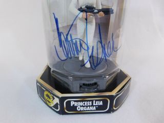 1998 Carrie Fisher Star Wars Princess Leia Signed Autograph Figure JSA 2