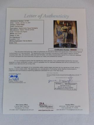 1998 Carrie Fisher Star Wars Princess Leia Signed Autograph Figure JSA 5