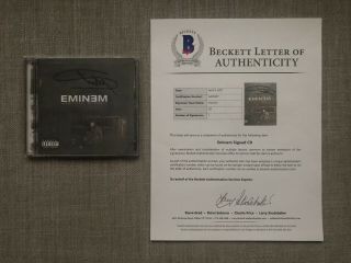 Eminem Signed Autographed Marshall Mathers Lp Cd Booklet Beckett