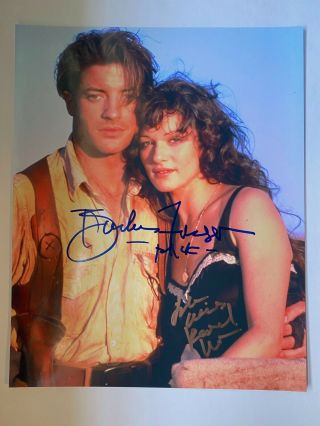 THE MUMMY collector ' s set autograph photos signed by the cast auto 4