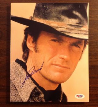 Clint Eastwood Autograph 8 X 10 Signed Photo Psa