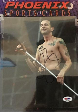 Dave Gahan Signed Autograph Auto 8x10 Photo Psa Depeche Mode Singer