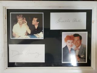 Desi Arnez And Lucille Ball Autographs