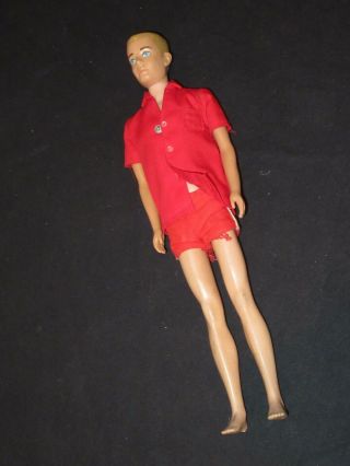 Vintage Ken Doll Barbie W/ Outfit Bendable Legs (f487)