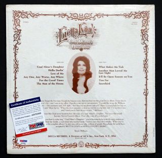 Vintage LORETTA LYNN Signed COAL MINERS DAUGHTER Autograph Album w/ 4